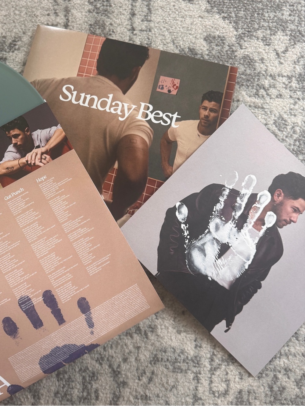 Nick Jonas [handprint signature] Sundays Best vinyl